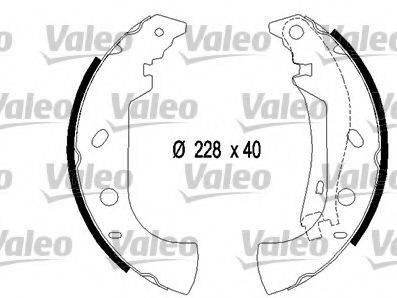 Комплект тормозных колодок VALEO 554739