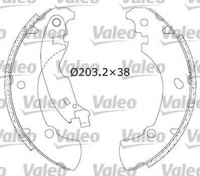Комплект тормозных колодок VALEO 553874