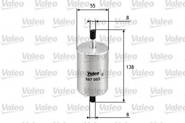 VALEO 587002 Топливный фильтр