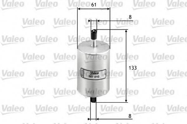 VALEO 587010 Топливный фильтр