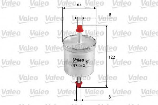 VALEO 587012 Топливный фильтр