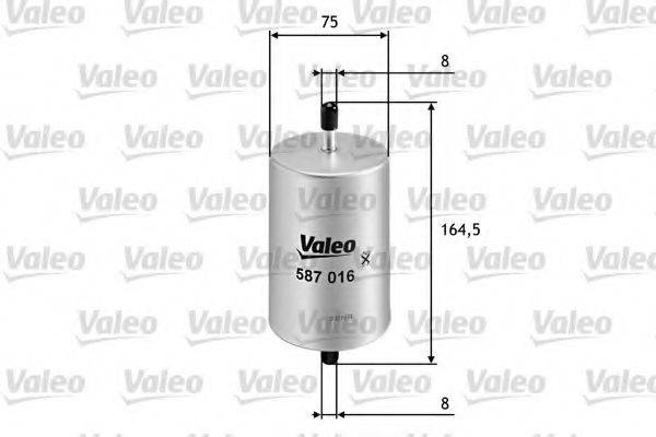 VALEO 587016 Паливний фільтр