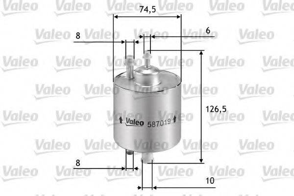 VALEO 587019 Топливный фильтр