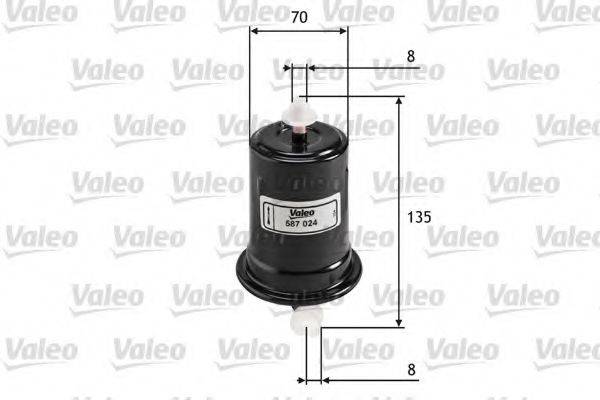 VALEO 587024 Топливный фильтр
