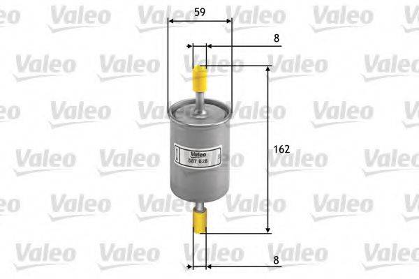 VALEO 587028 Топливный фильтр