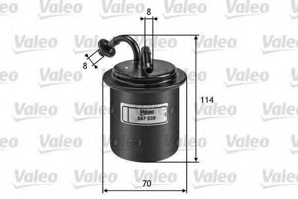 VALEO 587039 Топливный фильтр