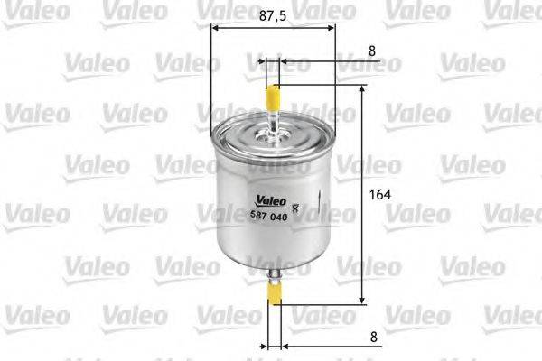 VALEO 587040 Топливный фильтр