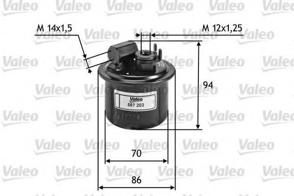 VALEO 587203 Топливный фильтр