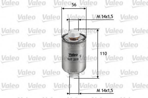 VALEO 587209 Топливный фильтр