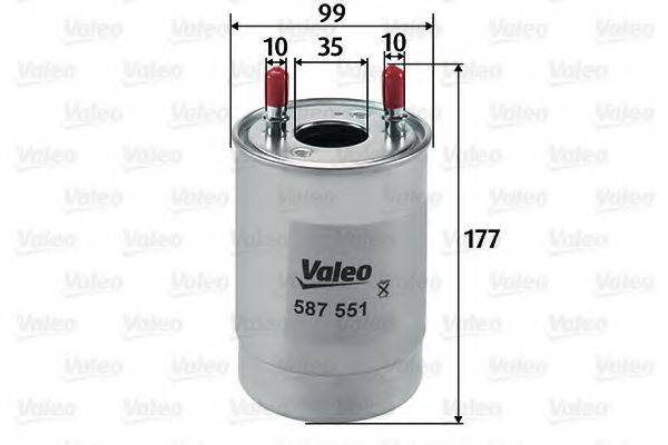 VALEO 587551 Топливный фильтр