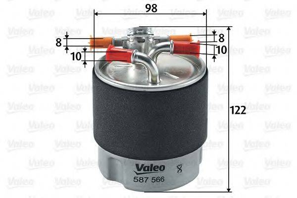 VALEO 587566 Топливный фильтр