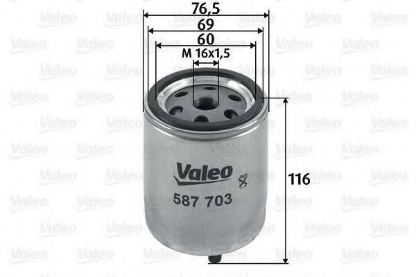 VALEO 587703 Топливный фильтр