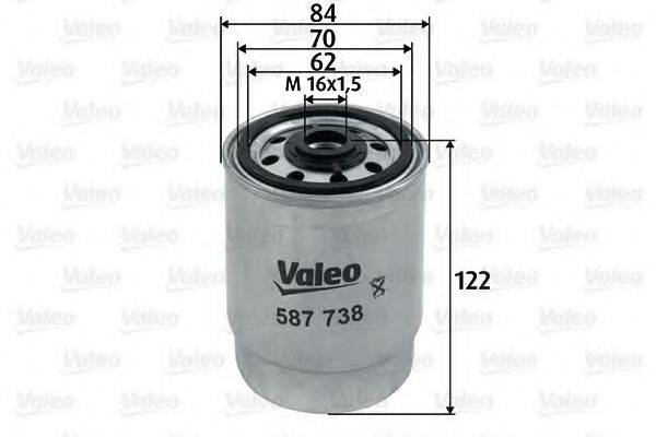 VALEO 587738 Топливный фильтр