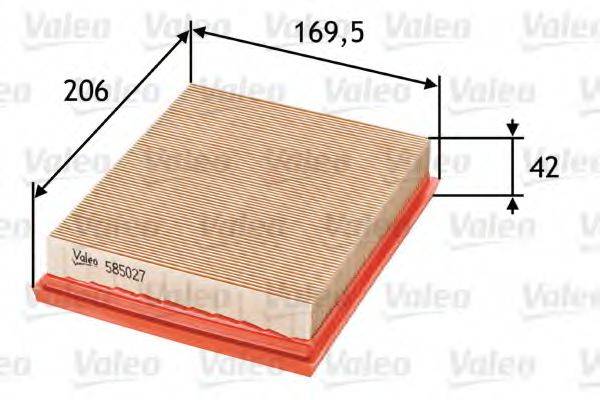 VALEO 585027 Воздушный фильтр