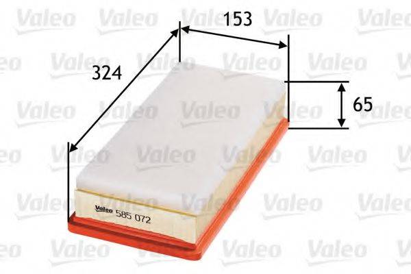 VALEO 585072 Воздушный фильтр