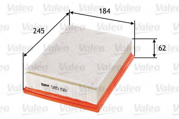 Воздушный фильтр VALEO 585150
