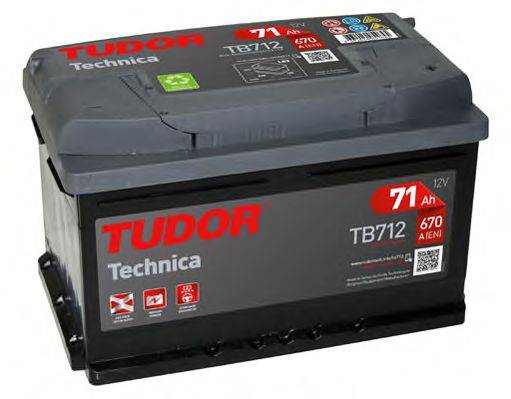 TUDOR TB712 Стартерная аккумуляторная батарея; Стартерная аккумуляторная батарея