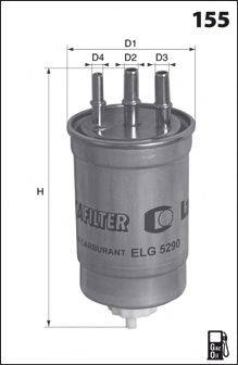 MECAFILTER ELG5328 Топливный фильтр
