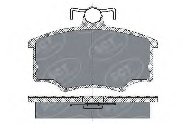 Комплект тормозных колодок, дисковый тормоз SCT GERMANY SP 186 PR