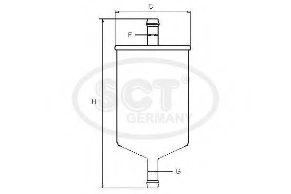 SCT GERMANY ST755 Топливный фильтр