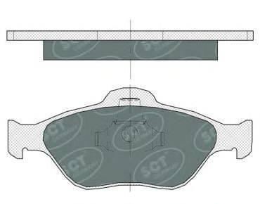 Комплект гальмівних колодок, дискове гальмо SCT GERMANY SP 363 PR