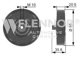 FLENNOR FU22996 Паразитный / ведущий ролик, поликлиновой ремень