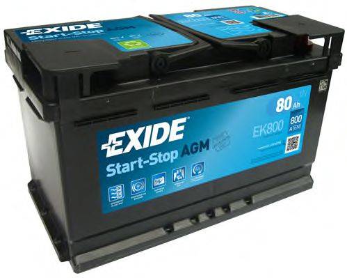 EXIDE EK800 Стартерная аккумуляторная батарея; Стартерная аккумуляторная батарея