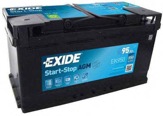 EXIDE EK950 Стартерная аккумуляторная батарея; Стартерная аккумуляторная батарея