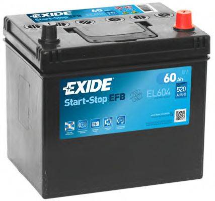 EXIDE EL604 Стартерная аккумуляторная батарея; Стартерная аккумуляторная батарея