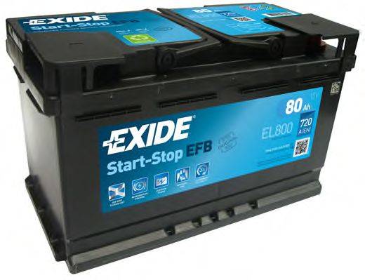 EXIDE EL800 Стартерная аккумуляторная батарея; Стартерная аккумуляторная батарея