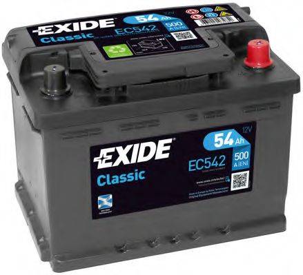 EXIDE EC542 Стартерная аккумуляторная батарея; Стартерная аккумуляторная батарея