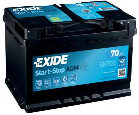 EXIDE EK700 Стартерная аккумуляторная батарея; Стартерная аккумуляторная батарея