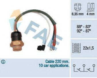 FAE 38190 Термові вимикач, вентилятор радіатора