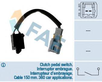 FAE 24907 Выключатель, привод сцепления (Tempomat); Выключатель, привод сцепления (управление двигателем)