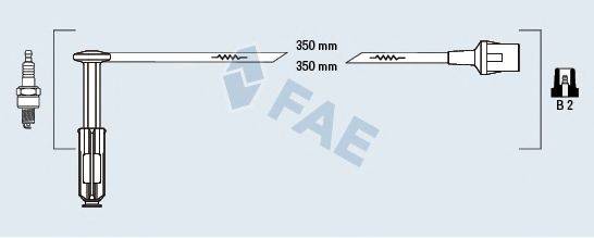FAE 85052 Комплект дротів запалення