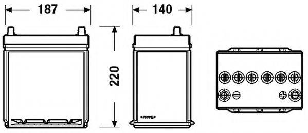 Стартерна акумуляторна батарея; Стартерна акумуляторна батарея FULMEN FB356A