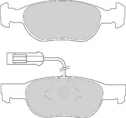 NECTO FD6643A Комплект тормозных колодок, дисковый тормоз