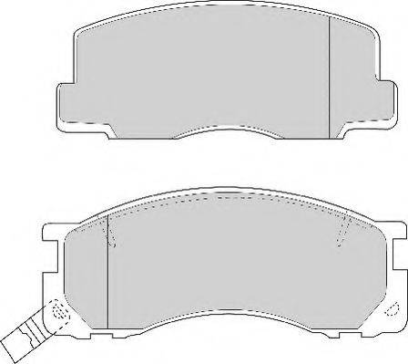 Комплект тормозных колодок, дисковый тормоз NECTO FD6669A