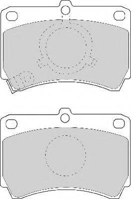 NECTO FD6636A Комплект тормозных колодок, дисковый тормоз