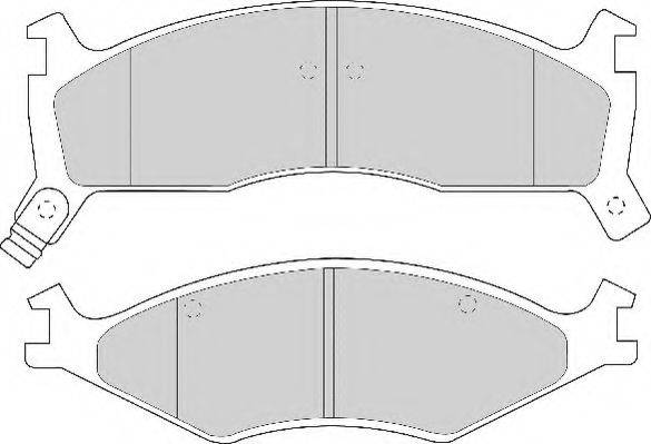 Комплект тормозных колодок, дисковый тормоз NECTO FD6652A