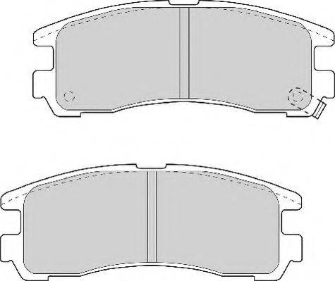 Комплект гальмівних колодок, дискове гальмо NECTO FD6701A