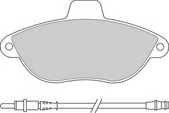 Комплект тормозных колодок, дисковый тормоз NECTO FD6684A