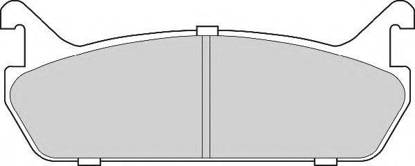 Комплект гальмівних колодок, дискове гальмо NECTO FD6694A