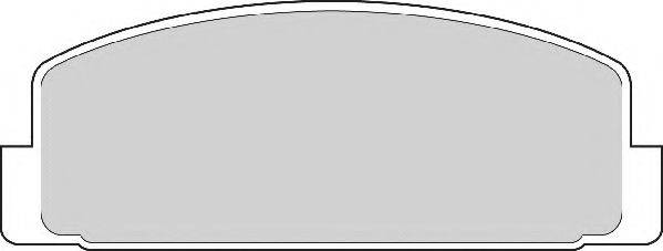 Комплект гальмівних колодок, дискове гальмо NECTO FD6554A