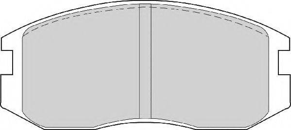 Комплект гальмівних колодок, дискове гальмо NECTO FD6573A