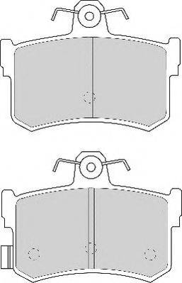 Комплект гальмівних колодок, дискове гальмо NECTO FD6594A