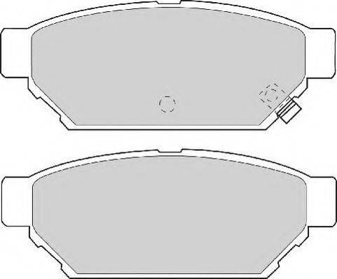 Комплект гальмівних колодок, дискове гальмо NECTO FD6827A