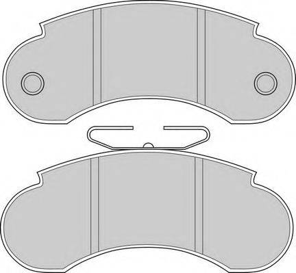 Комплект тормозных колодок, дисковый тормоз NECTO FD685V