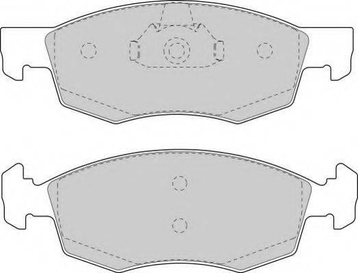 Комплект тормозных колодок, дисковый тормоз NECTO FD6846A