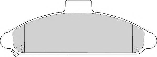 Комплект гальмівних колодок, дискове гальмо NECTO FD6534A